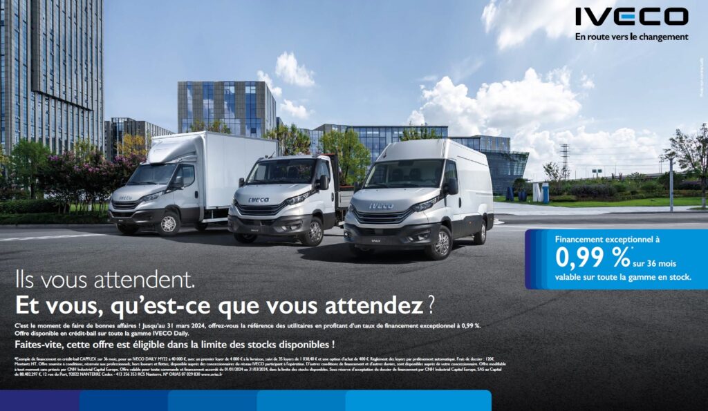 Offre du moment IVECO DAILY MY22 0,99%